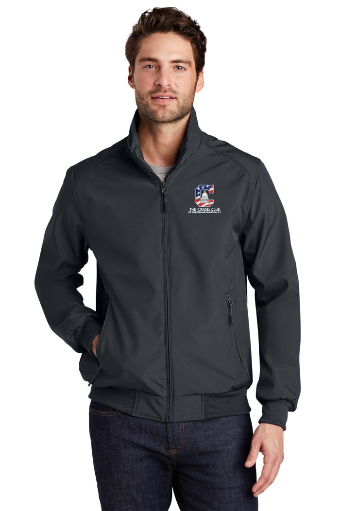 The Citadel, Alumni Club, Greater Washington, D.C., Soft Shell Bomber Jacket- Grey