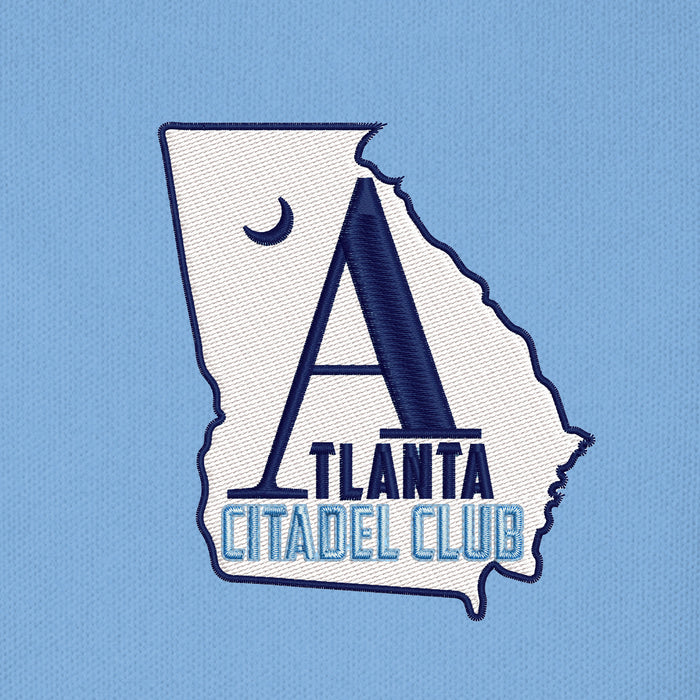 The Citadel, Atlanta Citadel Club UV Micro-Mesh Polo Shirt  - Carolina Blue