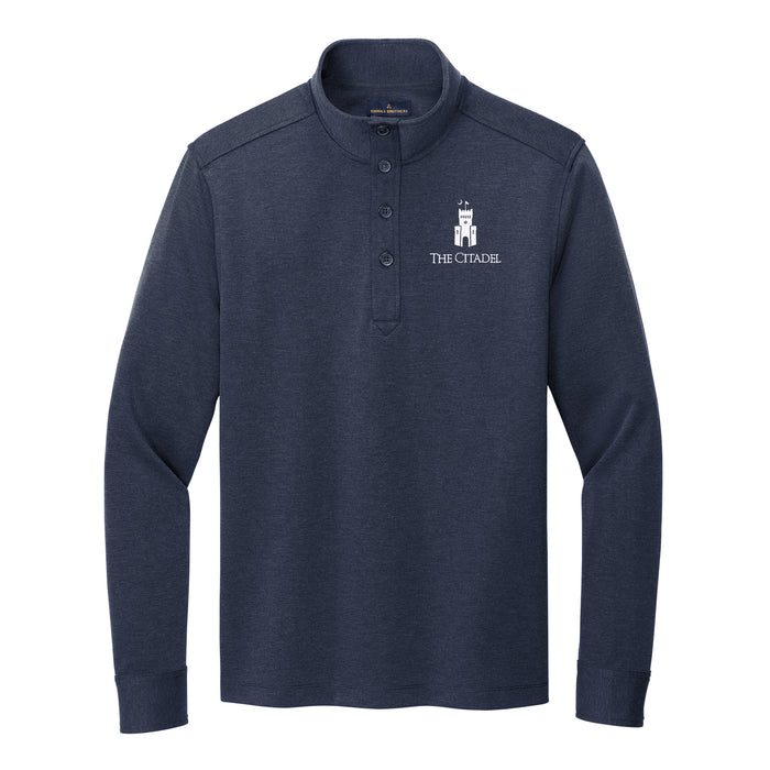 The Citadel, Barracks, Brooks Brothers® Mid-Layer Stretch 1/2-Button- Navy