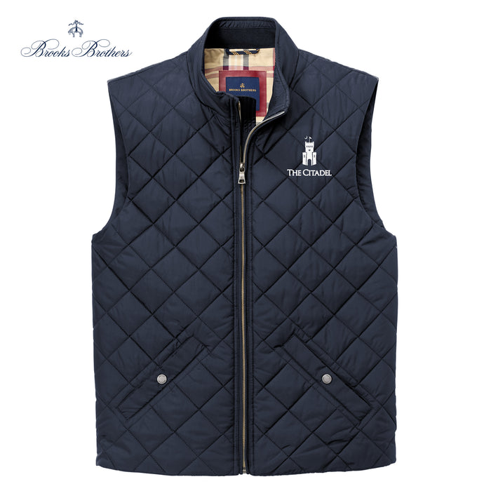 The Citadel, Barracks, Brooks Brothers® Quilted Vest -Navy