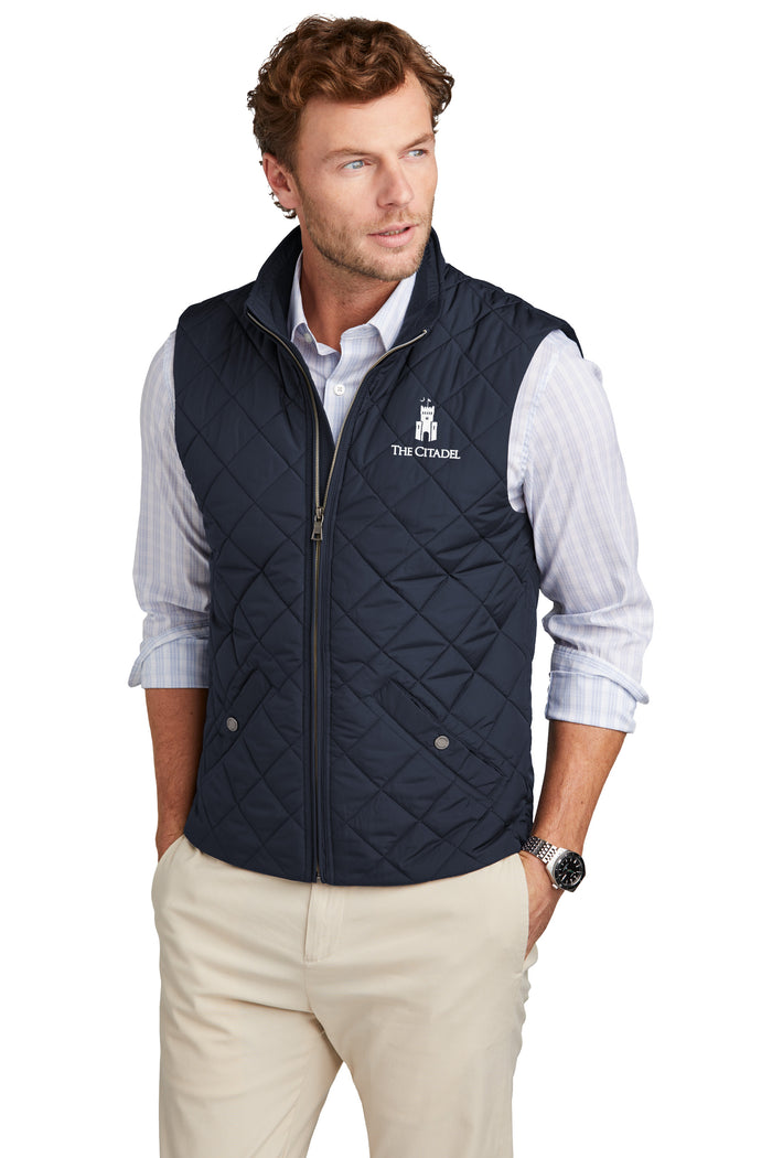 The Citadel, Barracks, Brooks Brothers® Quilted Vest -Navy