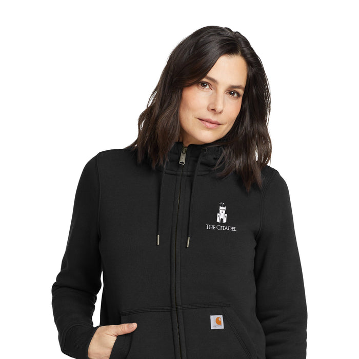 The Citadel, Barracks, Carhartt® Women’s Clarksburg Full-Zip Hoodie - Black