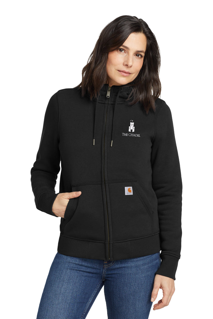 The Citadel, Barracks, Carhartt® Women’s Clarksburg Full-Zip Hoodie - Black