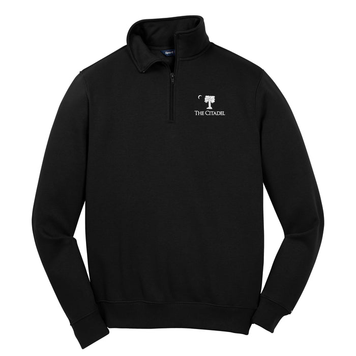 The Citadel, Big Red, Big & Tall, Sport-Tek® 1/4-Zip Sweatshirt - Black
