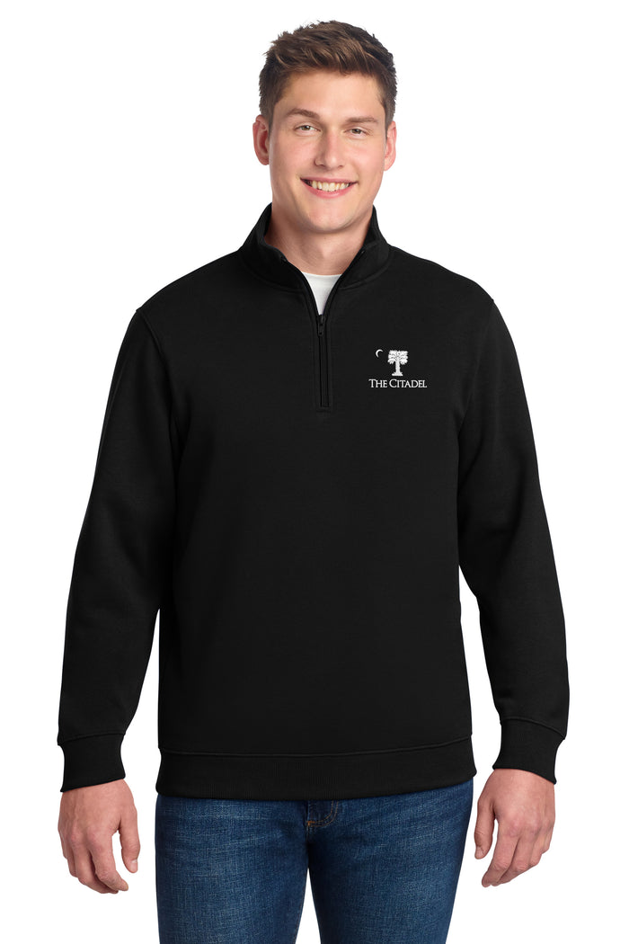 The Citadel, Big Red, Big & Tall, Sport-Tek® 1/4-Zip Sweatshirt - Black