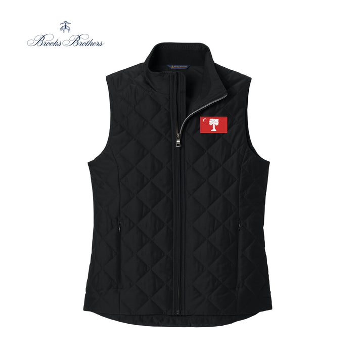The Citadel, Big Red Flag, Brooks Brothers® Women’s Quilted Vest - Black