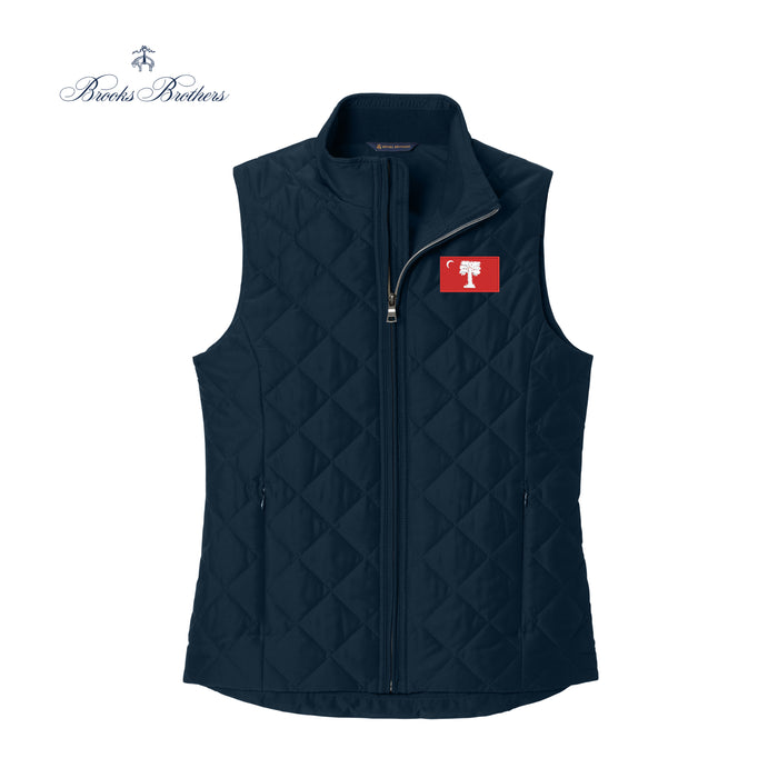 The Citadel, Big Red Flag, Brooks Brothers® Women’s Quilted Vest - Navy