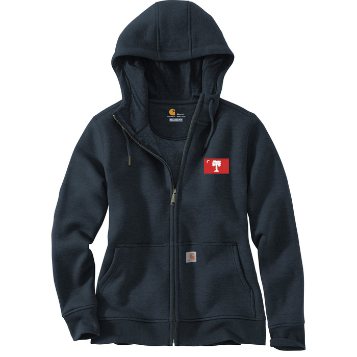 The Citadel, Big Red Flag, Carhartt® Women’s Clarksburg Full-Zip Hoodie - Navy