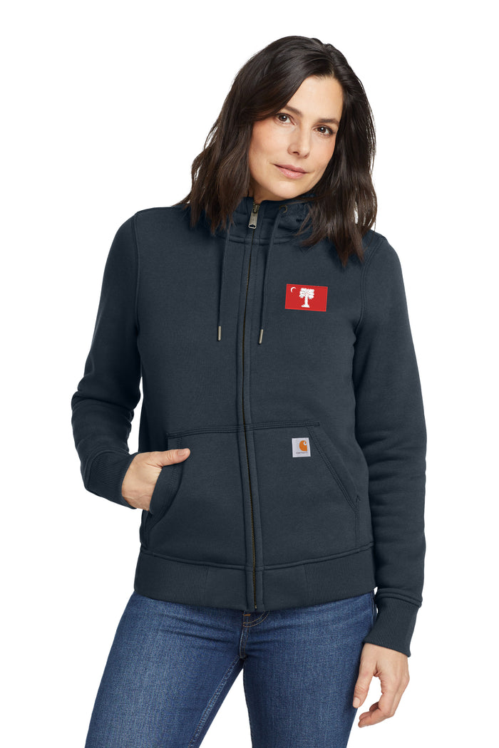 The Citadel, Big Red Flag, Carhartt® Women’s Clarksburg Full-Zip Hoodie - Navy
