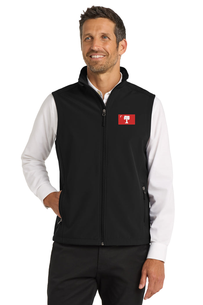 The Citadel, Big Red Flag, Soft Shell Vest - Black