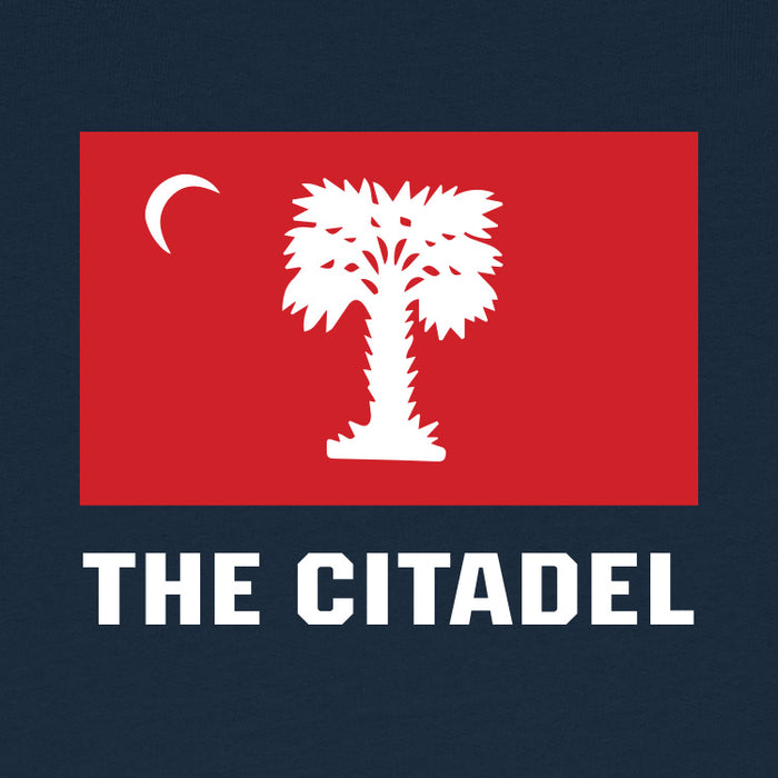 The Citadel, Big Red Flag, Stanley/Stella Unisex Changer 2.0 Crewneck Sweatshirt - Navy