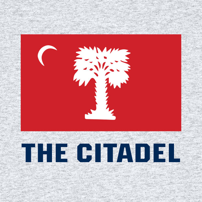 The Citadel, Big Red Flag, Stanley/Stella Unisex Changer 2.0 Crewneck Sweatshirt - Ash