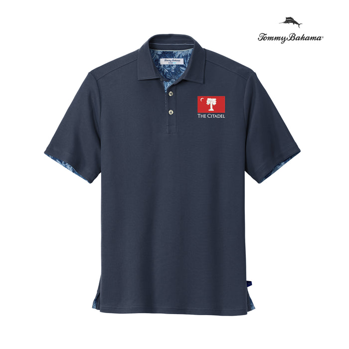 The Citadel, Big Red Flag, Tommy Bahama™ 5 O’Clock Polo- Limited Edition - Blue Note