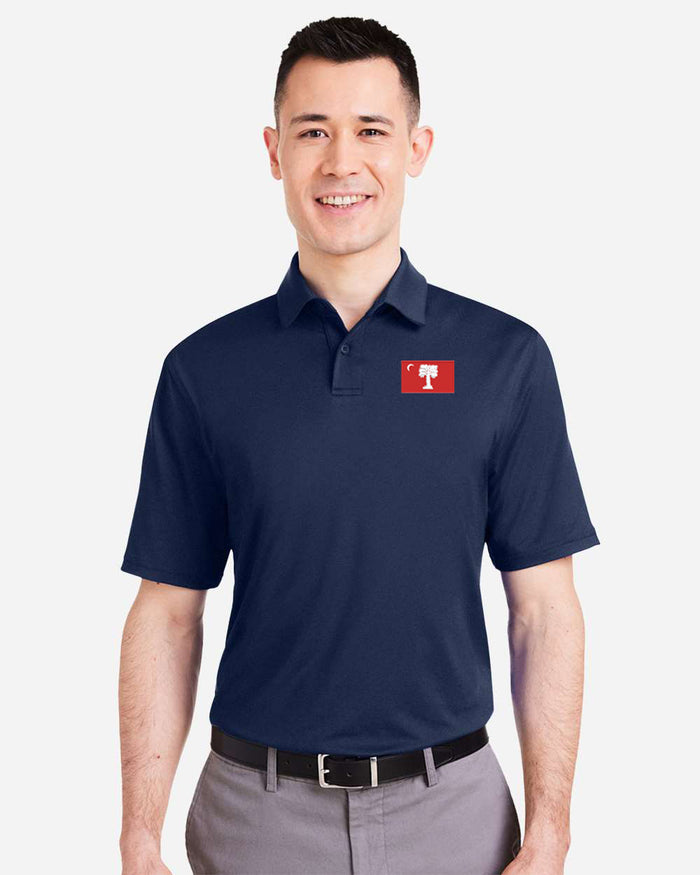 The Citadel, BRP Flag, Under Armour Recycled Polo - Navy Blue