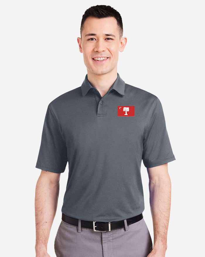The Citadel, BRP Flag, Under Armour Recycled Polo - Grey