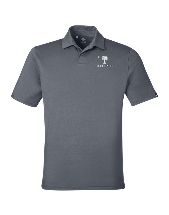 The Citadel, BRP Palm Tree, Under Armour Recycled Polo - Grey