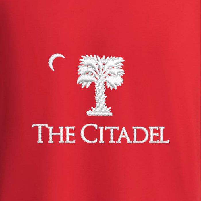 The Citadel, BRP Palm Tree, Under Armour Recycled Polo - Red