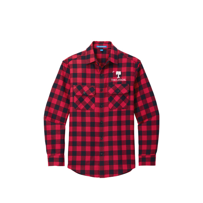 The Citadel, Barracks,  Plaid Flannel Shirt