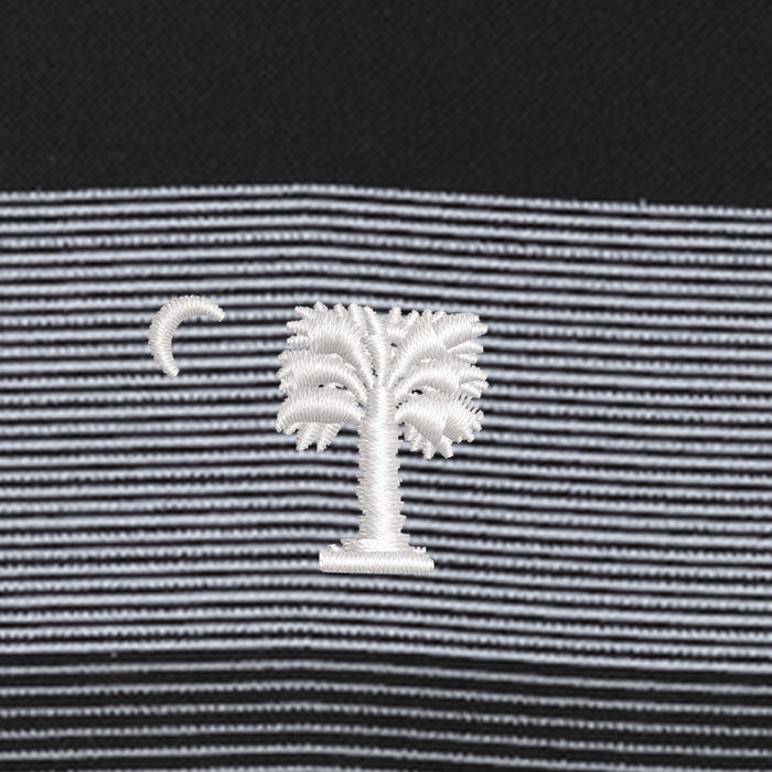 The Citadel, Big Red, TravisMathew Coastal Chest Stripe Polo - Black