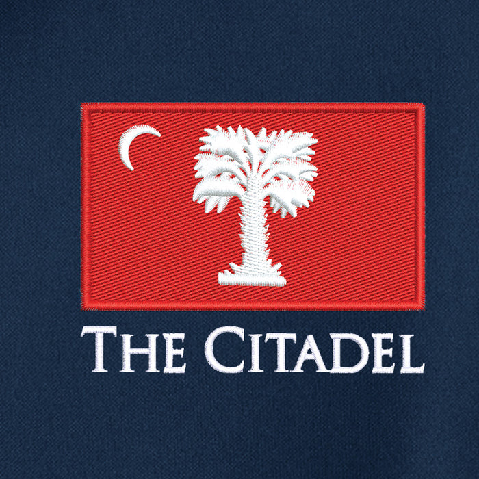 The Citadel, Big Red Flag,  Silk Touch™ Performance Polo - Navy