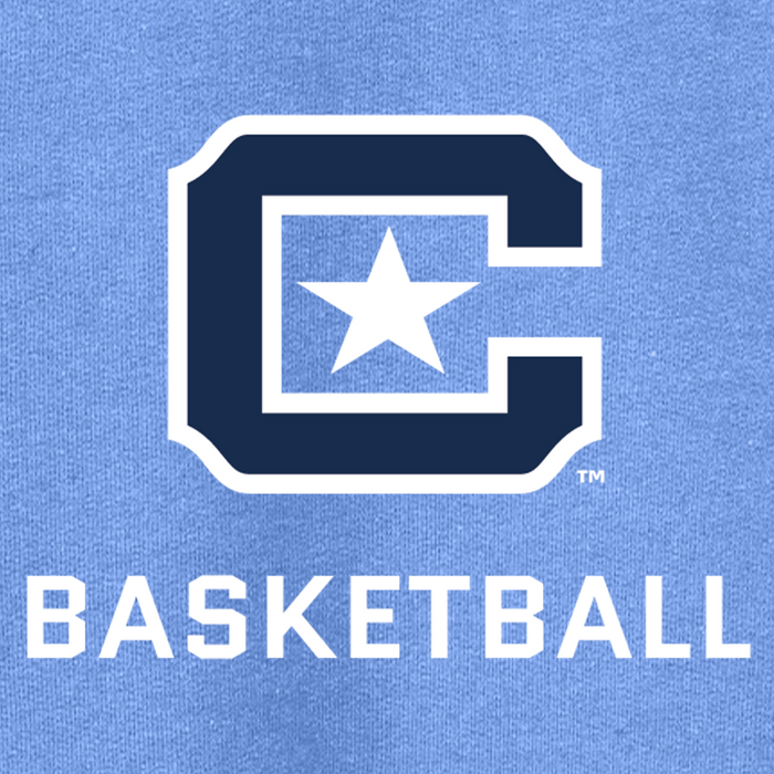18500 The Citadel Block C Star logo, Sports - Basketball,  Heavy Blend™ Hooded Unisex Sweatshirt Carolina Blue