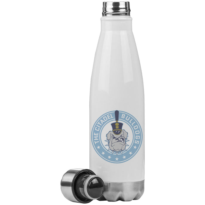 The Citadel Bulldog and Stars Insulated Water Bottle