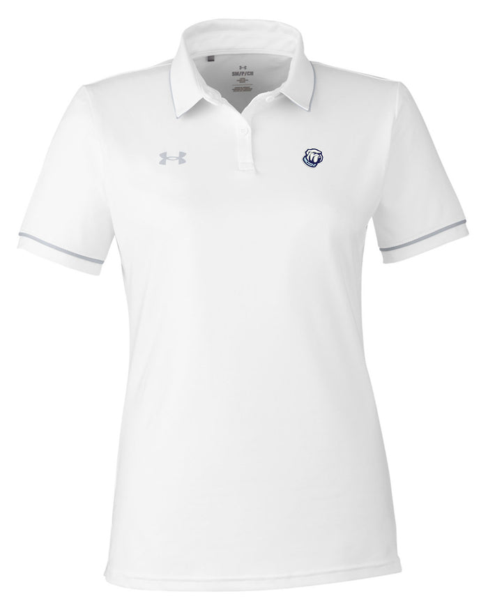 Bulldog Under Armour Ladies' Tipped Teams Performance Polo- Navy