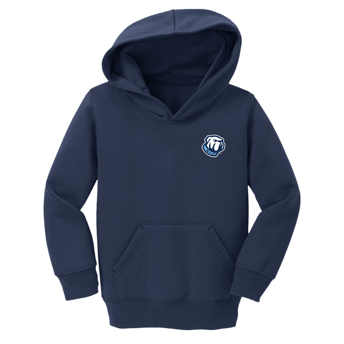 The Citadel, Bulldog, Port & Co™ Toddler Core Fleece Pullover Hooded Sweatshirt - Navy
