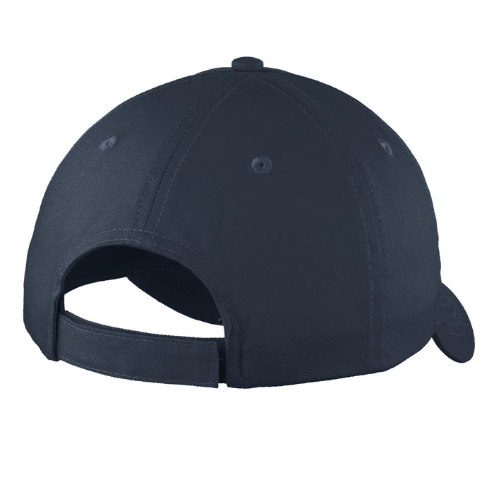 The Citadel Bulldog, Port & Co™ Youth Six-Panel Unstructured Twill Cap - Navy