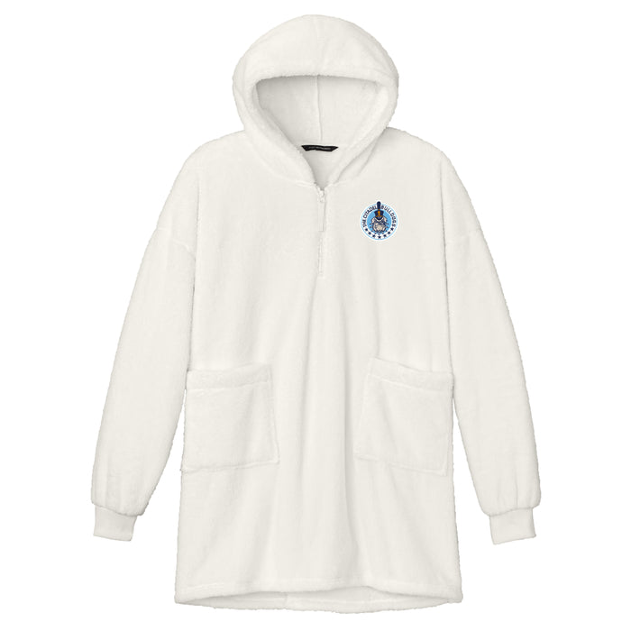 The Citadel, Bulldogs and Stars, Port Authority® Plush Poncho - White
