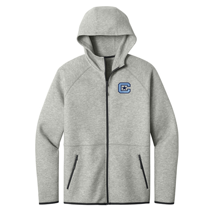The Citadel, C Star Embroidered Logo, Phenom Full-Zip Hoodie - Athletic Heather