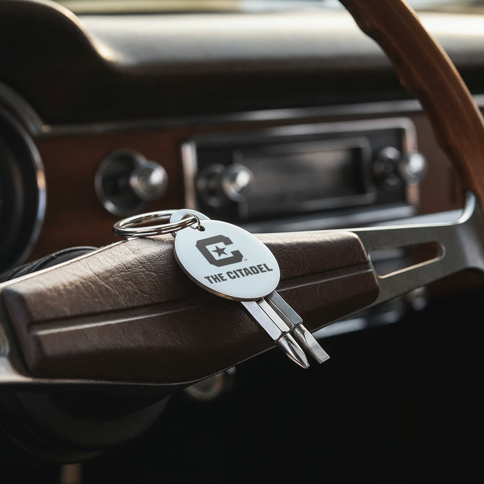 The Citadel, C Star Logo,  Screwdriver Keychain