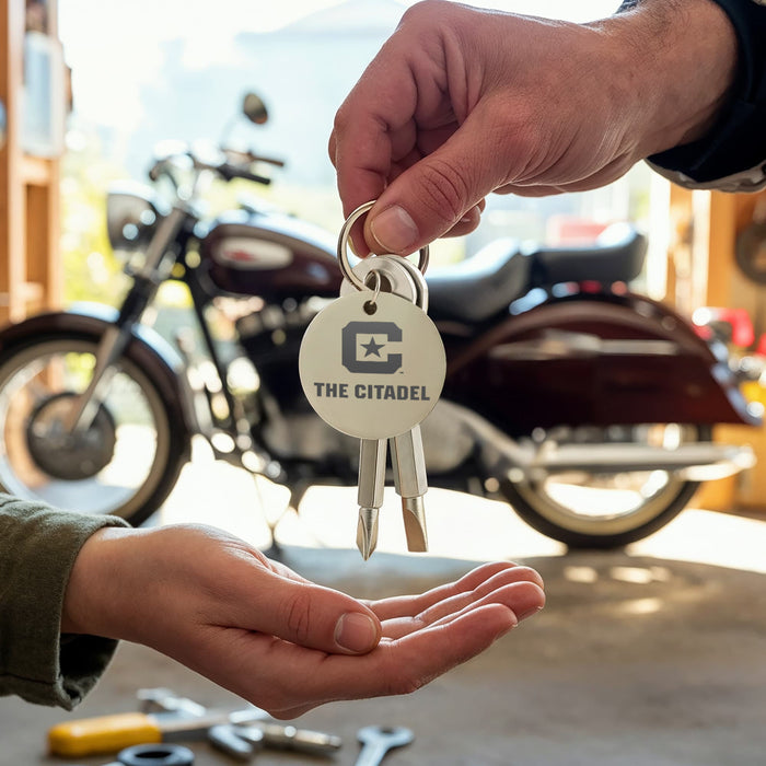 The Citadel, C Star Logo,  Screwdriver Keychain