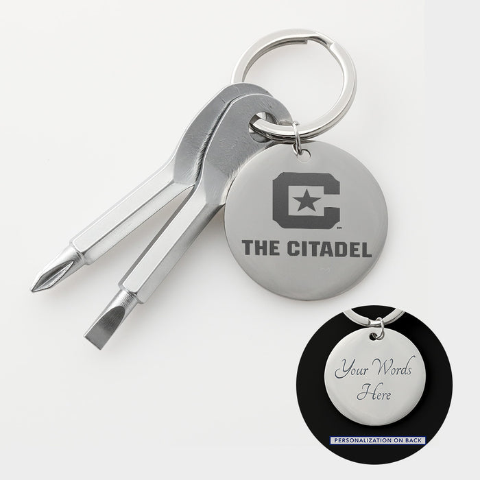 The Citadel, C Star Logo,  Screwdriver Keychain