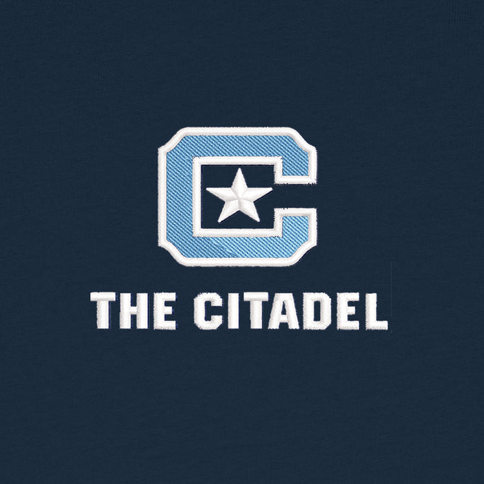 The Citadel, C Star Logo, Stanley/Stella Unisex Knoxer Crewneck Sweatshirt- Navy