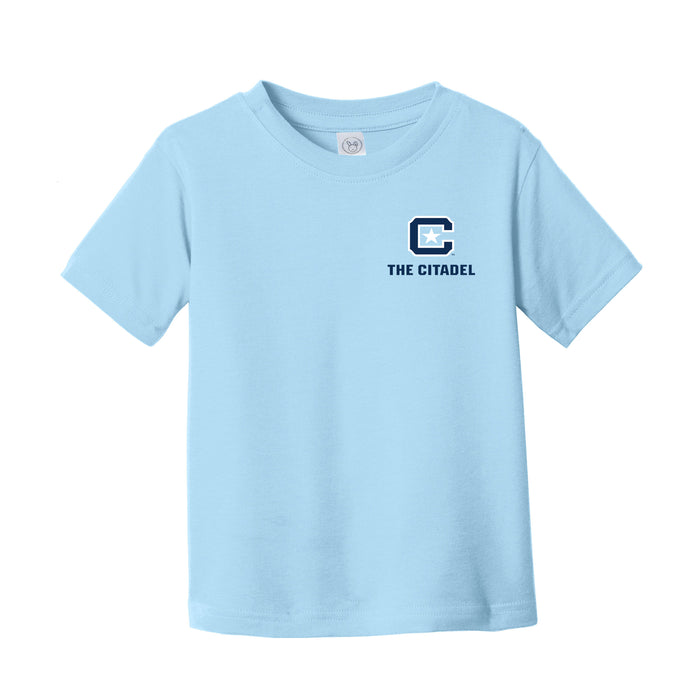The Citadel, C Star, Toddler Fine Jersey Tee - Light Blue