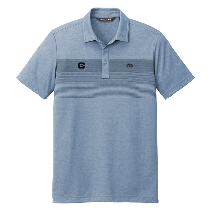 The Citadel, C Star, TravisMathew Coastal Chest Stripe Polo - Opal