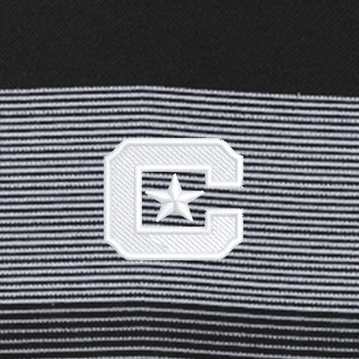 The Citadel, C Star, TravisMathew Coastal Chest Stripe Polo - Black