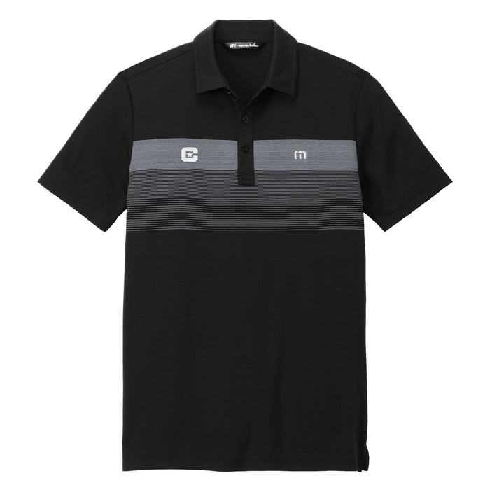 The Citadel, C Star, TravisMathew Coastal Chest Stripe Polo - Black