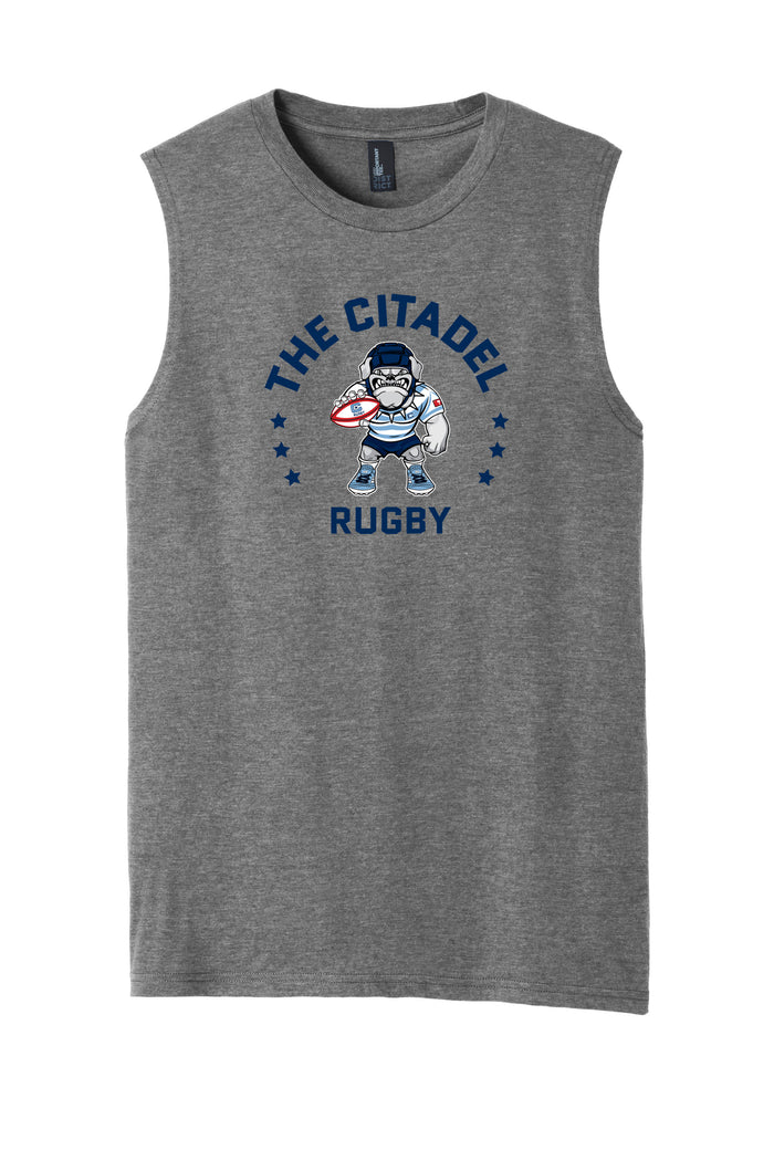 The Citadel, Club Sport - Rugby, Rugby Spike, District ® V.I.T. ™ Muscle Tank- grey