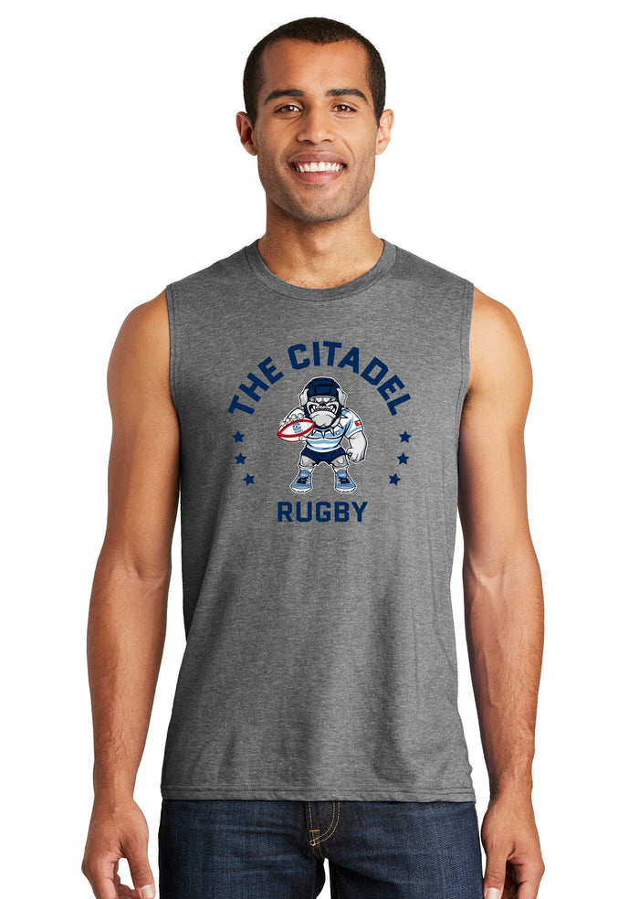 The Citadel, Club Sport - Rugby, Rugby Spike, District ® V.I.T. ™ Muscle Tank- grey