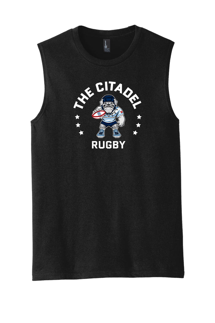 The Citadel, Club Sport - Rugby, Rugby Spike, District ® V.I.T. ™ Muscle Tank- Black