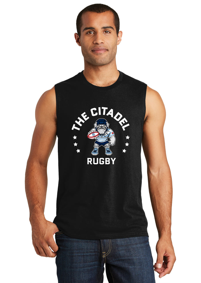 The Citadel, Club Sport - Rugby, Rugby Spike, District ® V.I.T. ™ Muscle Tank- Black