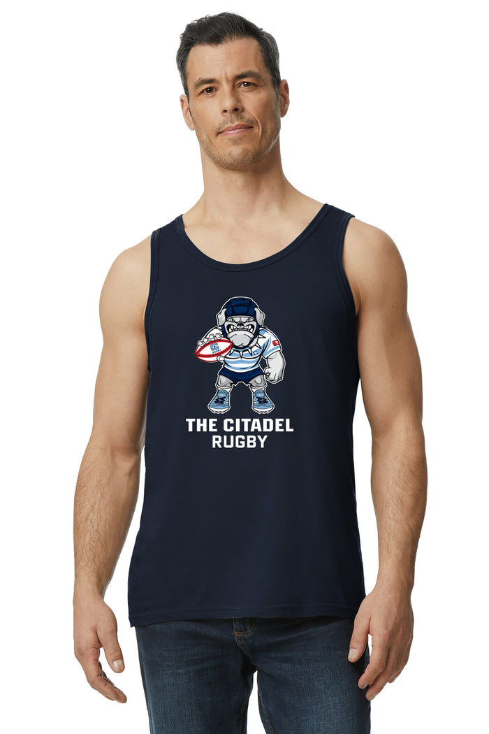 The Citadel, Club Sport - Rugby, Spike Rugby, Softstyle® Tank Top - Navy