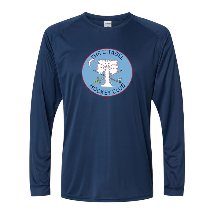The Citadel, Club Sports - Hockey, Unisex Long Islander Performance Long Sleeve T-Shirt - 210 - Navy