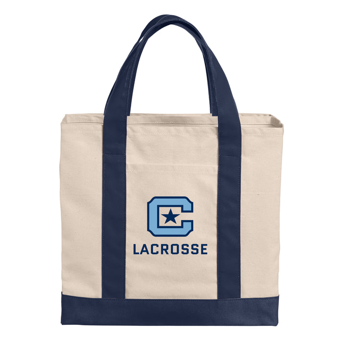 The Citadel, Club Sports - Lacrosse, Port Authority® Cotton Canvas Two-Tone Tote