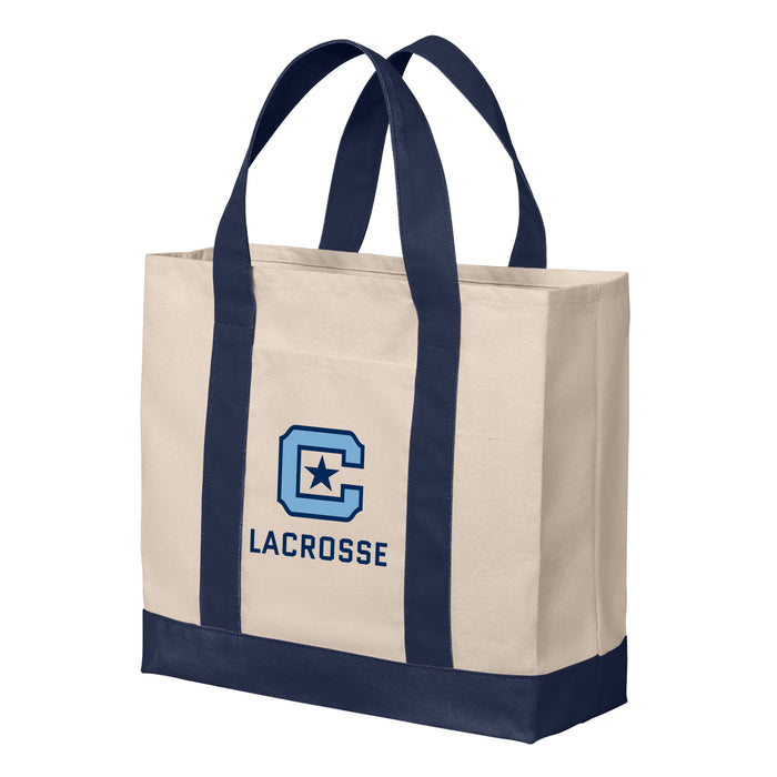The Citadel, Club Sports - Lacrosse, Port Authority® Cotton Canvas Two-Tone Tote