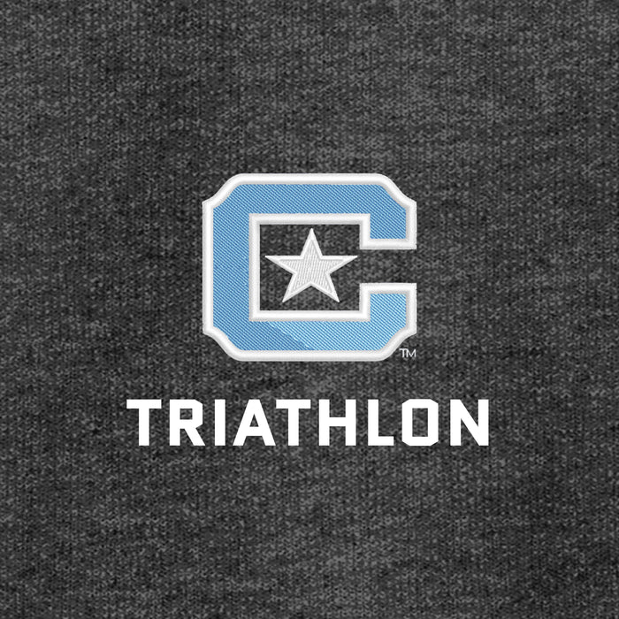The Citadel, Club Sports - Triathlon, Core Fleece Full-Zip Hooded Sweatshirt - Dark Heather Grey