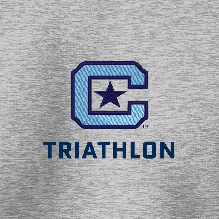 The Citadel, Club Sports - Triathlon, Core Fleece Full-Zip Hooded Sweatshirt - Ash