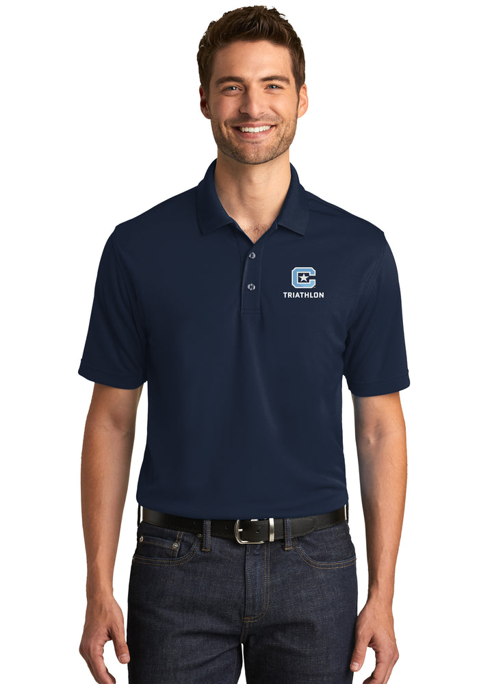 The Citadel, Club Sports - Triathlon, UV Micro-Mesh Polo - Navy